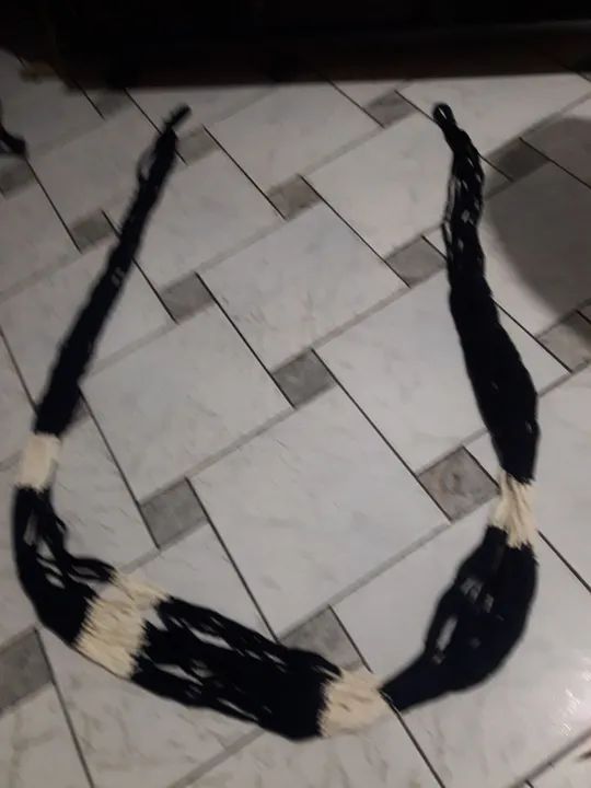 Rede de macramê para decoração