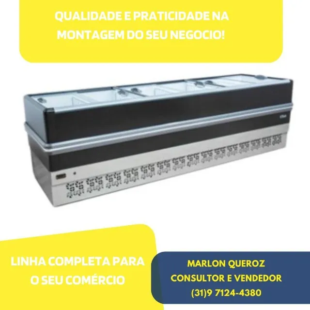Ilha de congelados 3 metros Polar 220V Preta