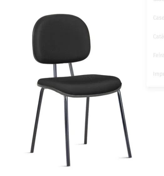 Cadeira Secretária - Cadeira Fixa 4 Pés - Cadeira Fixa Secretária 4 Pés