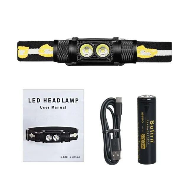 Lanterna de cabeça Sofirn H25s 18650 lumens