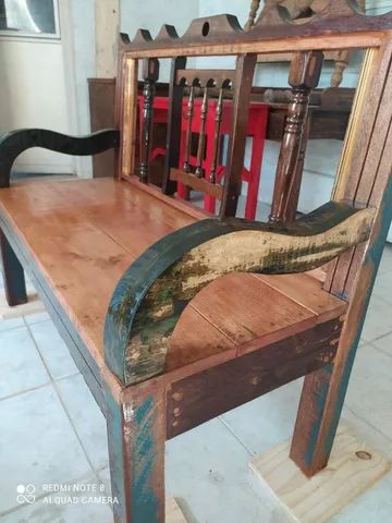 Banco de Jardim ou varanda de demolição NOVO colonial - Foto 4