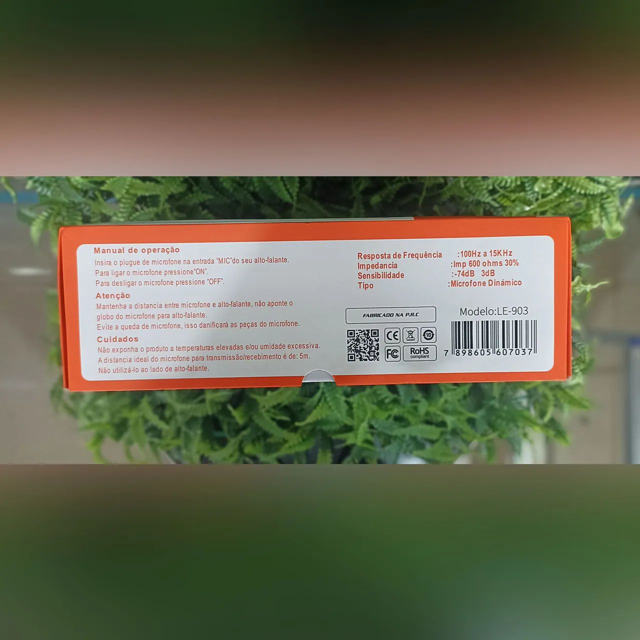 Microfone com fio lelong (Honestidade e Qualidade Distribuidora JK Eletrônicos) - Foto 2