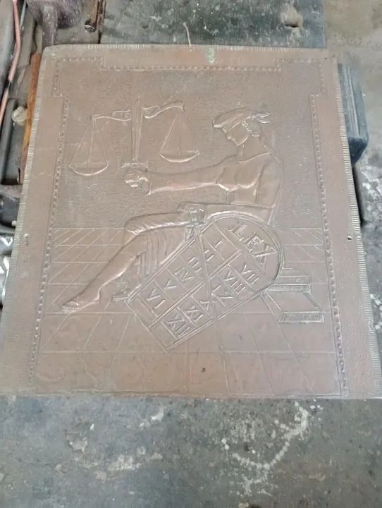 Placa em cobre da justiça  - Foto 4