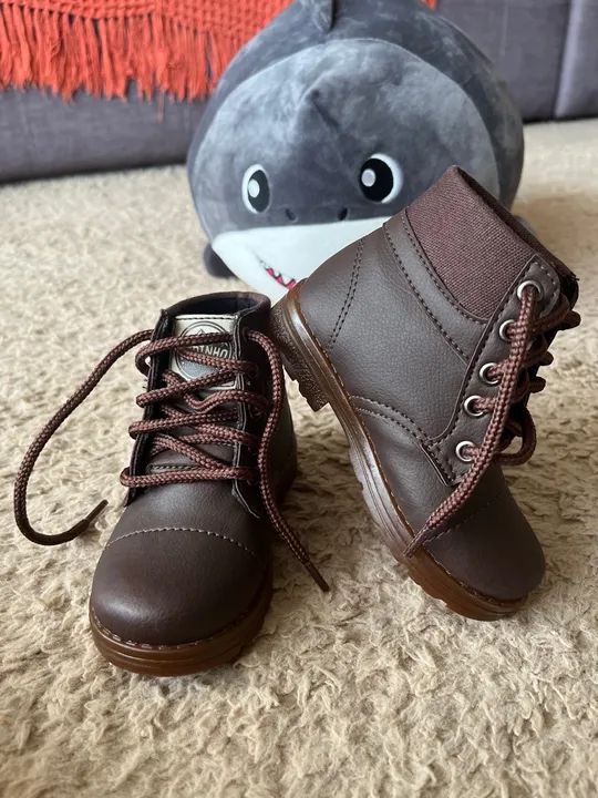 Bota infantil coturno 