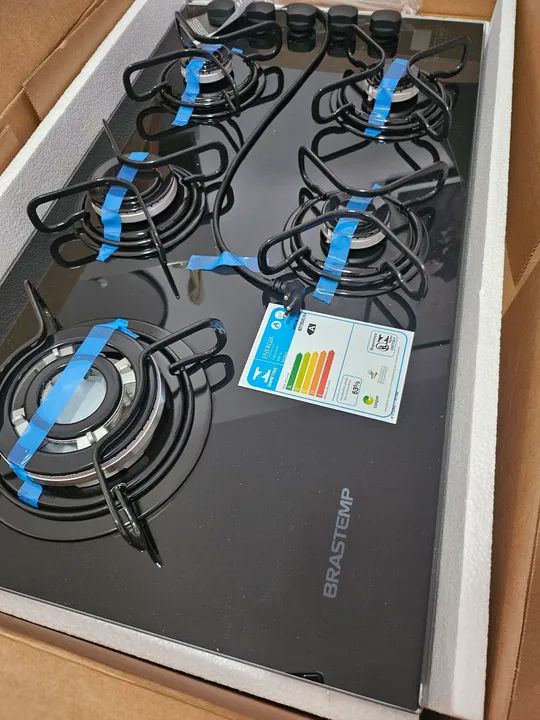 Cooktop Brastemp 5 Bocas Novo Fogões e Fornos Sessenta, Volta
