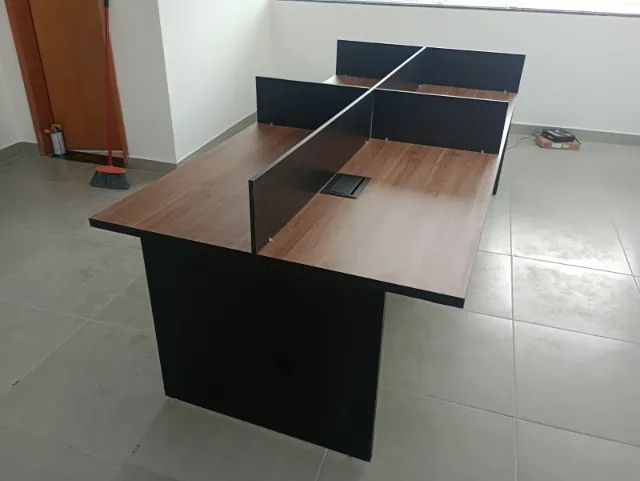 ESTAÇÃO DE TRABALHO 4 POSIÇÕES+MESA LÍDER - Foto 4