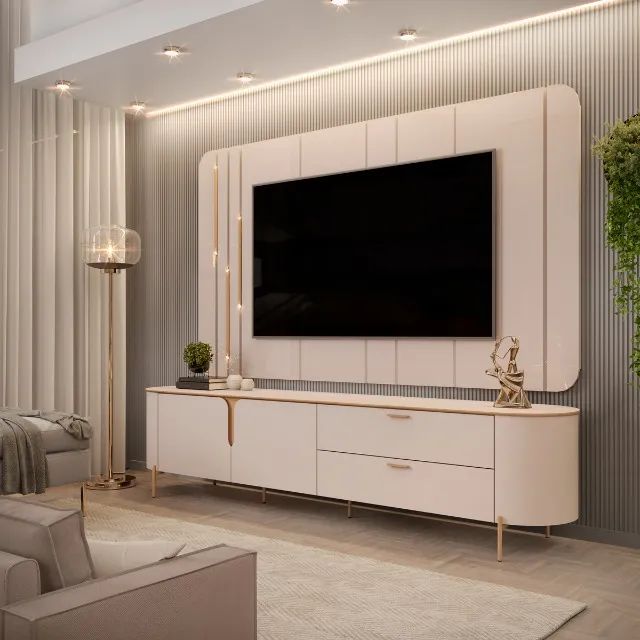 Bancada com Painel Celine TVS até 75 SR - Foto 2