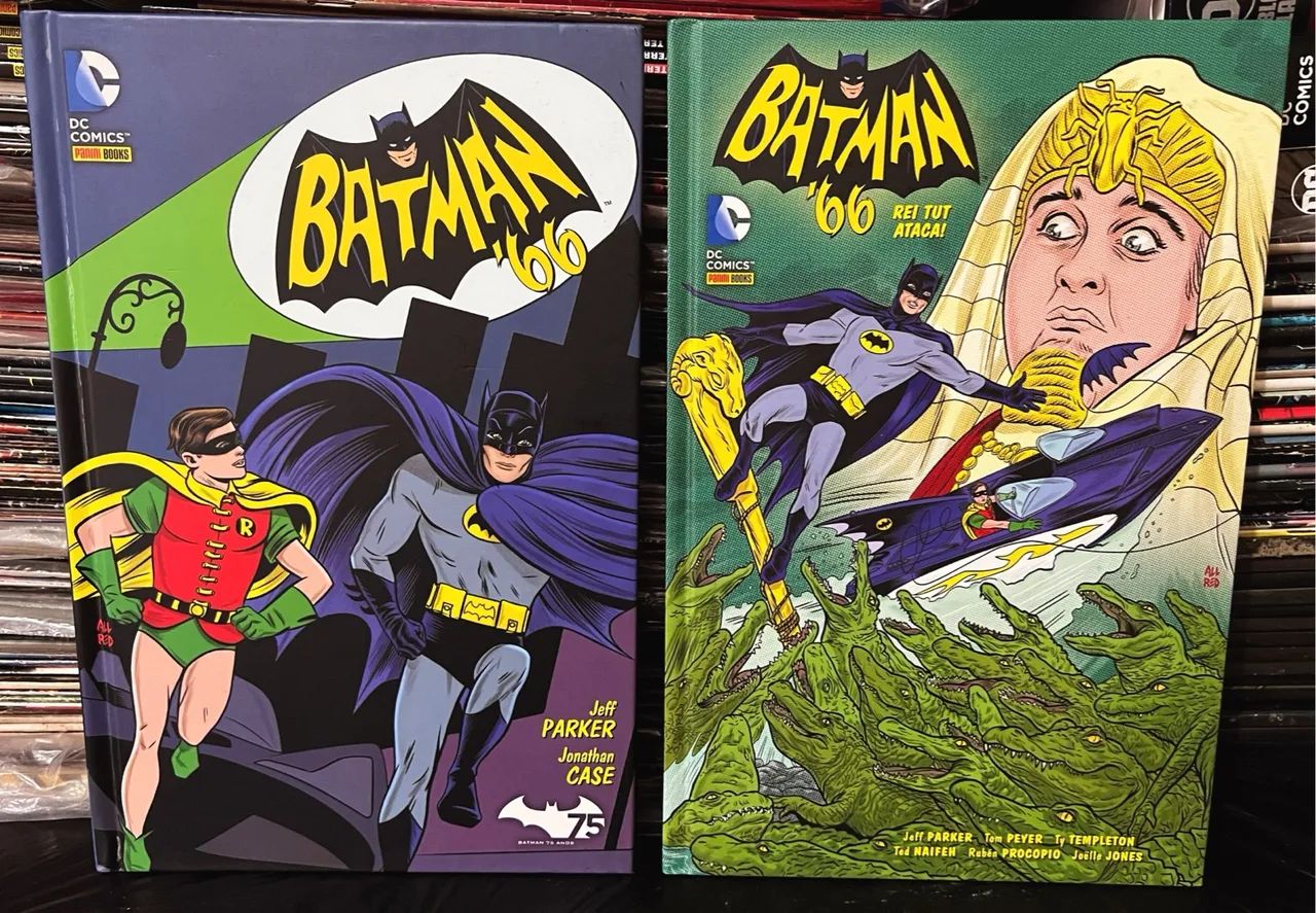 Batman 66 volumes 1 e 2 capa dura