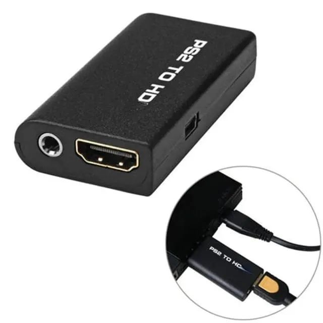 Conversor PS2 para HDMI, áudio e vídeo com porta de áudio - Foto 6