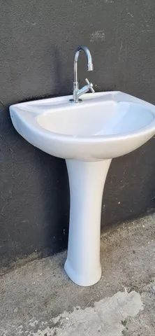 Pia banheiro louça completa - Foto 3