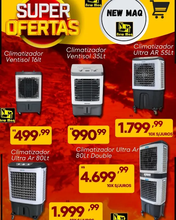 Climatizadores novos e originais