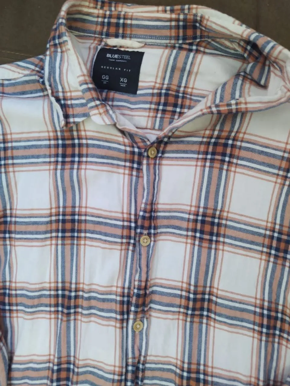 Camisa Xadrez Azulsteel GG/XG