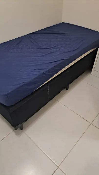 Base Cama Box  solteiro com 7 meses de uso