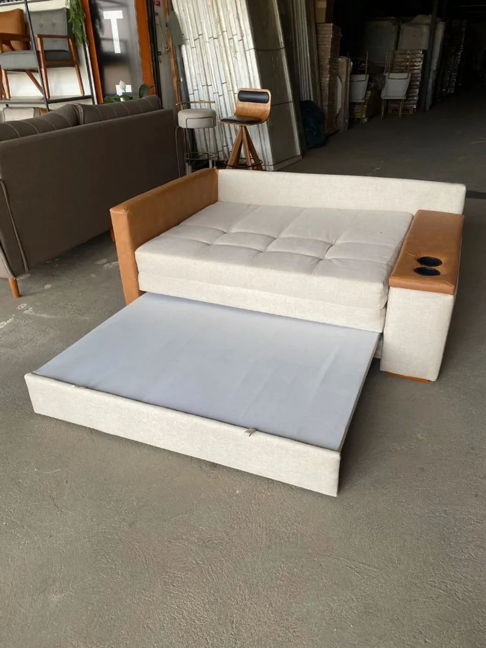 Sofá cama de linho  - Foto 2