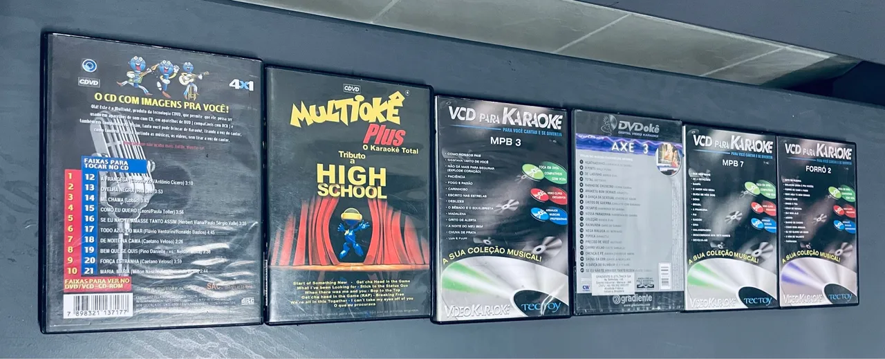 Karaokê DVD e CD - Diversos Títulos