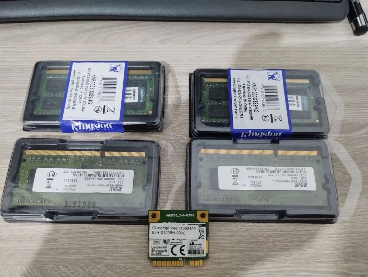 Memórias notebook e placa de rede - Foto 2