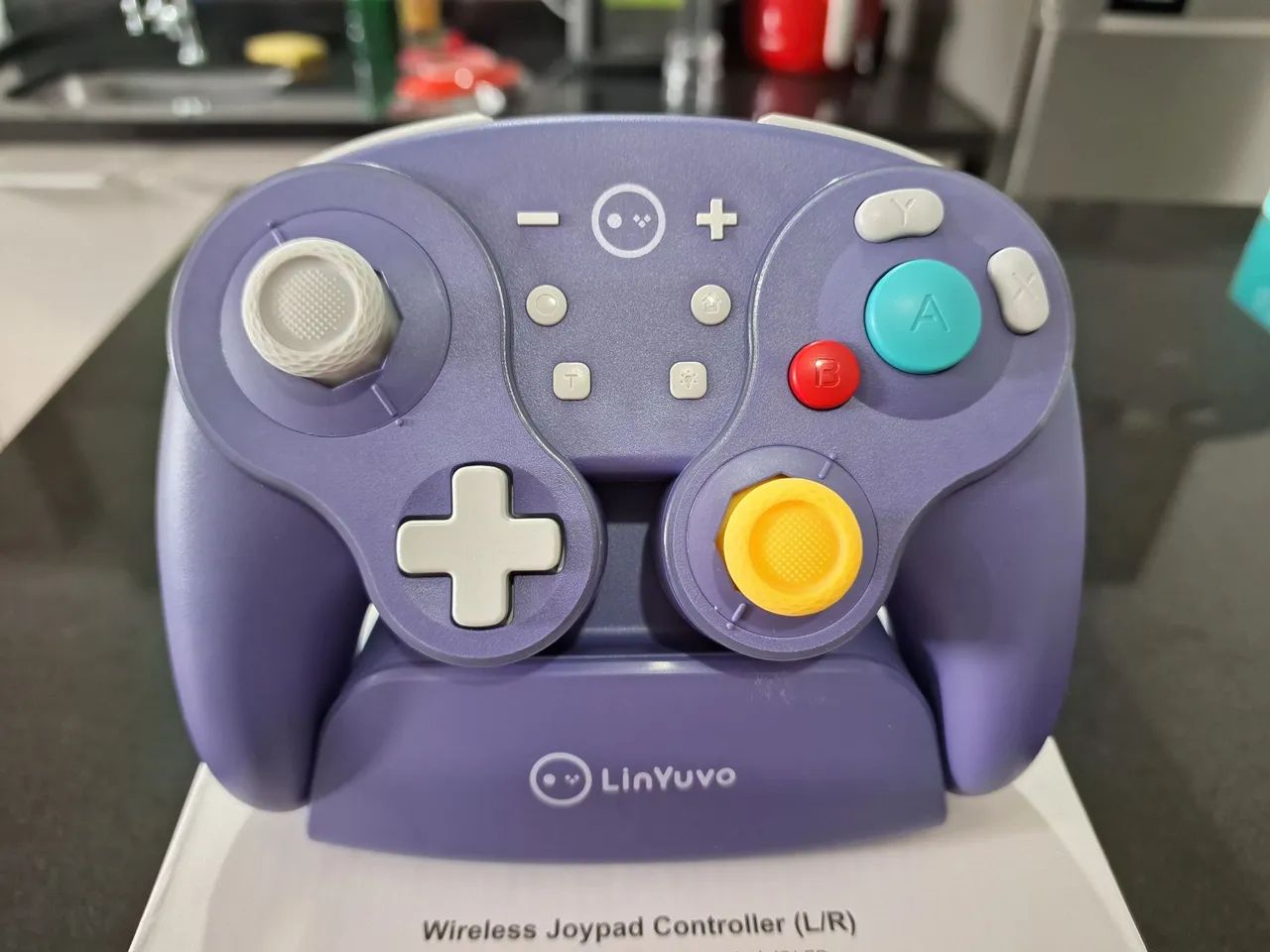 Controle bluetooth igual o do GameCube para PC, Switch, Android e Iphone, marca LinYuvo