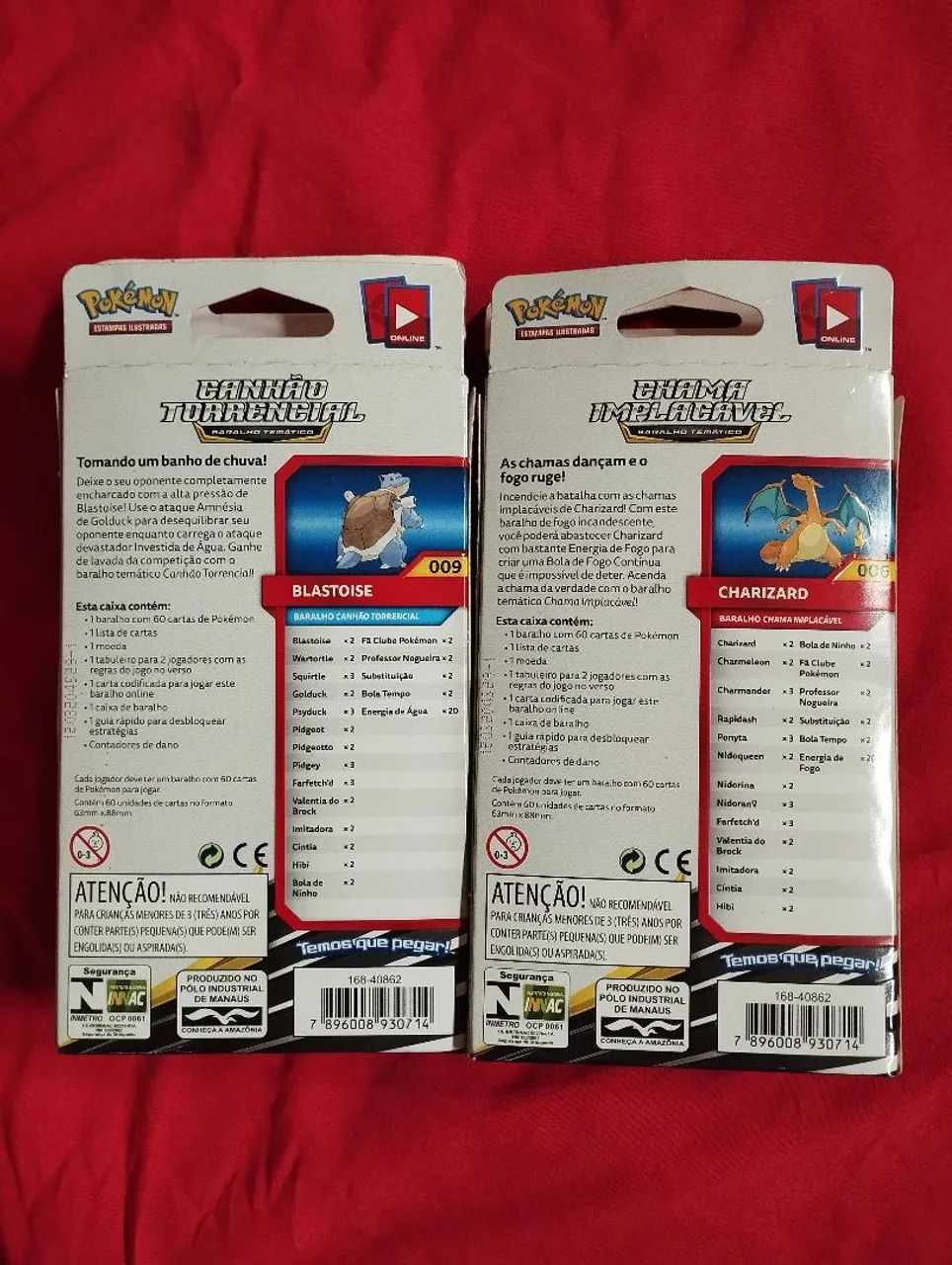 Pokemon Deck Charizard e Blastoise Sol e Lua Abertos - Foto 3