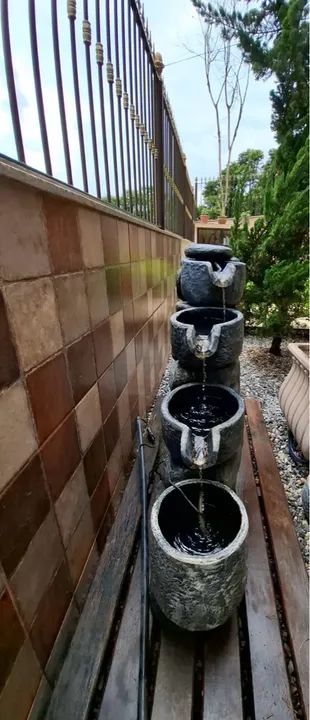 Fonte de água para jardim em pedra   - Foto 4
