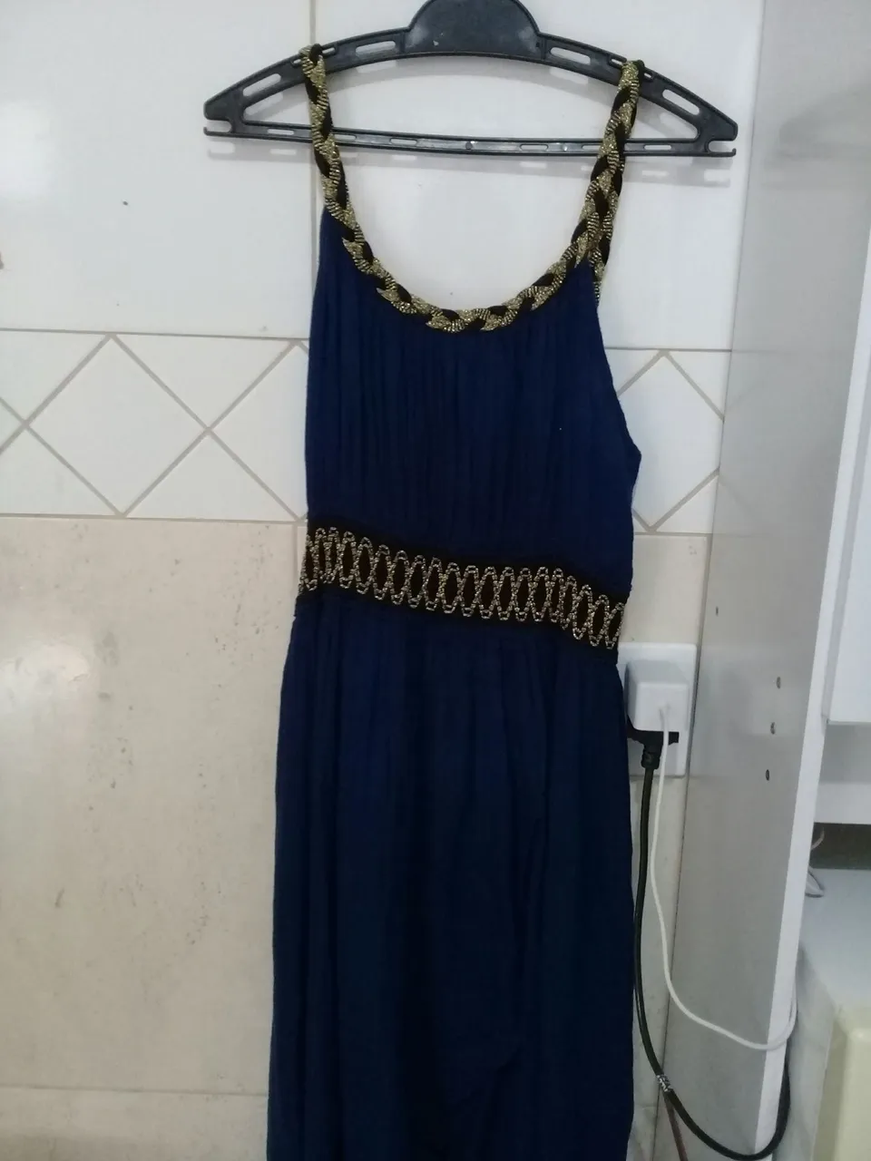 Vestido longo azul Grécia  36/38