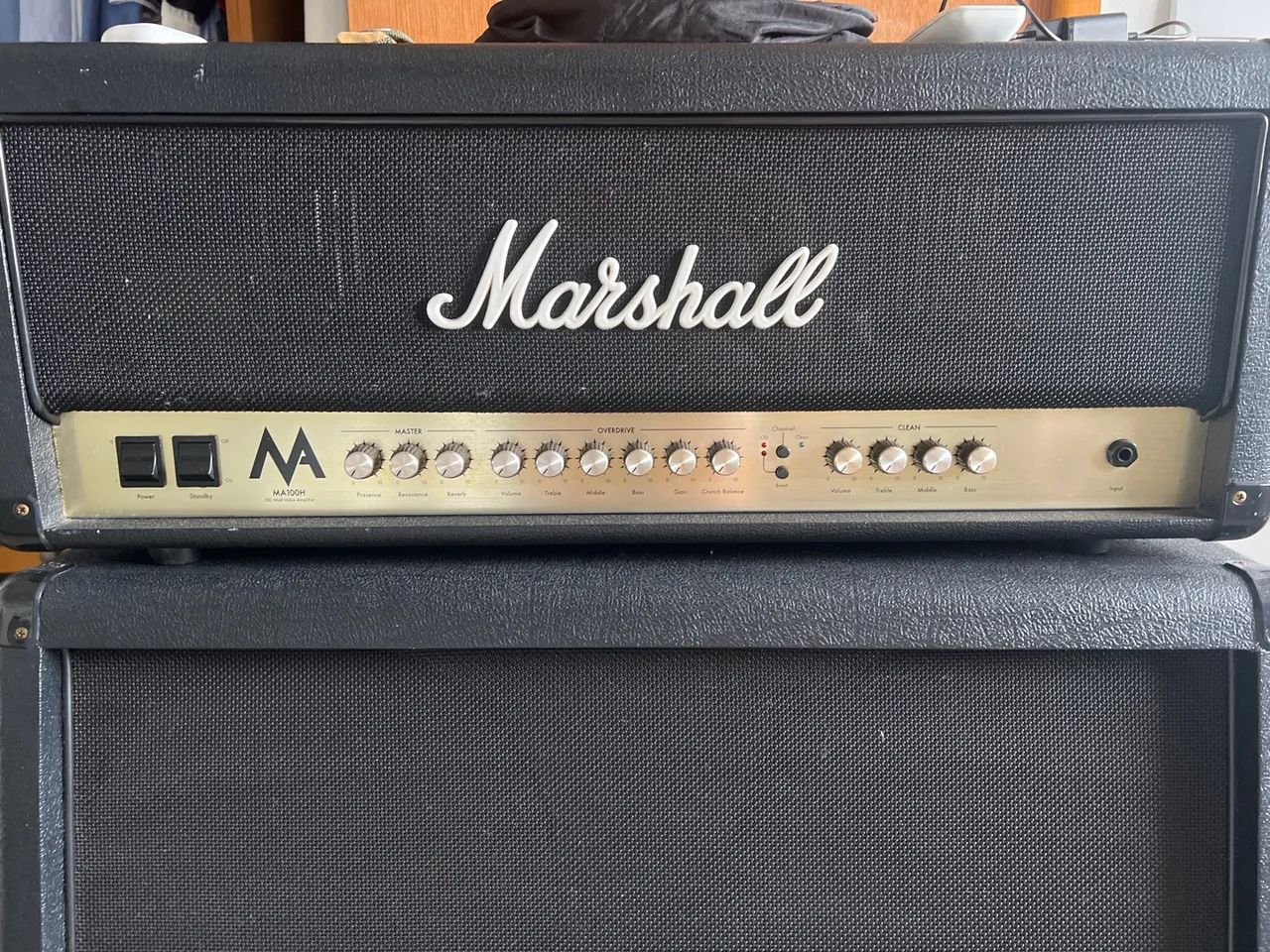 Cabeçote marshall MA100 valvulado 100w 