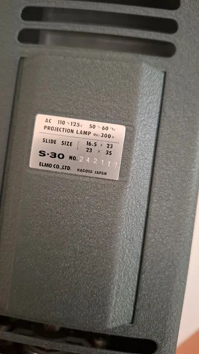 Projetor, Slides, ELMO S-30, completo.  Imperdível! Raridade! - Foto 5