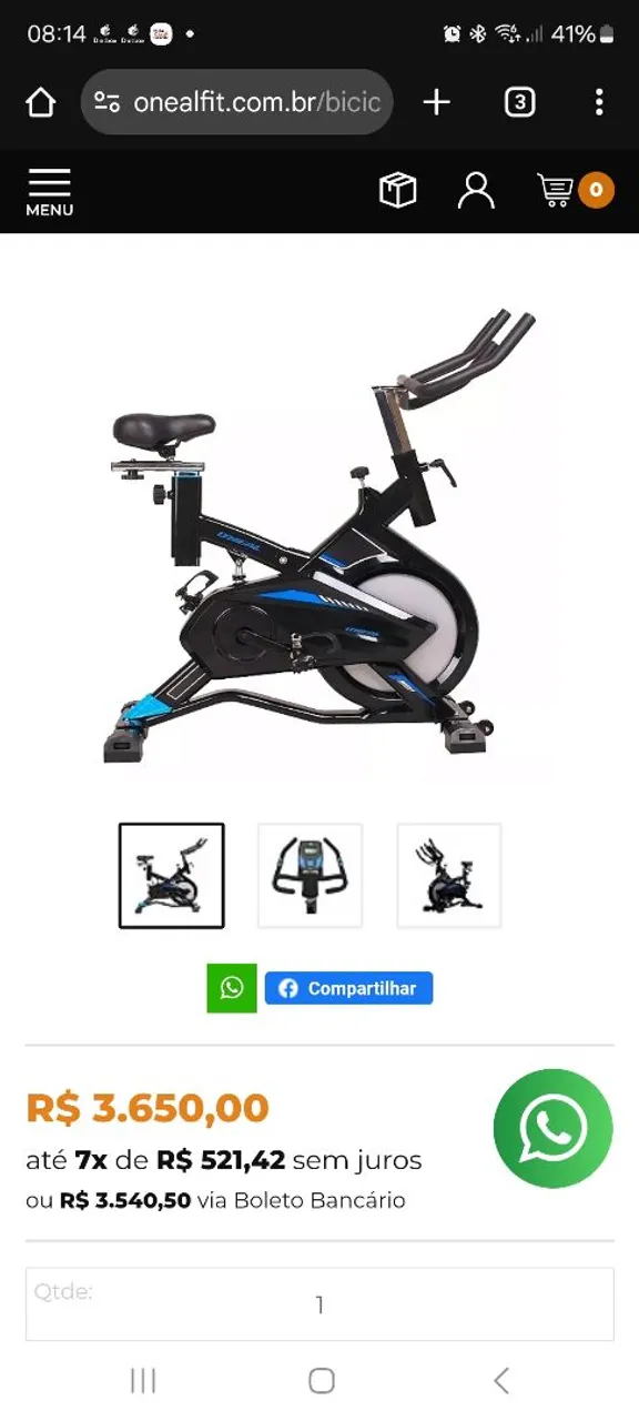 BICICLETA SPININNG Oneil Tp1900
