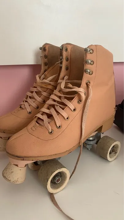 Patins 4 rodas Rosa Retrô TAM 38