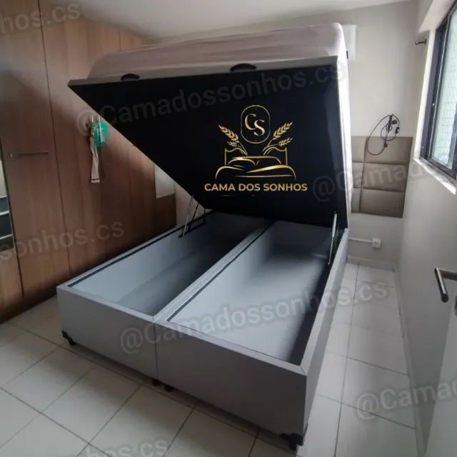 CAMA BAÚ TODA NA MADEIRA E DE FÁBRICA CS - Foto 3