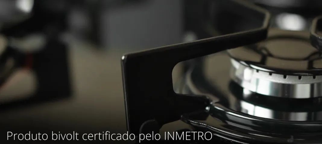 Cooktop a Gás Fischer 4 Bocas Fit Line Mesa Vidro Bivolt Novo - Foto 3