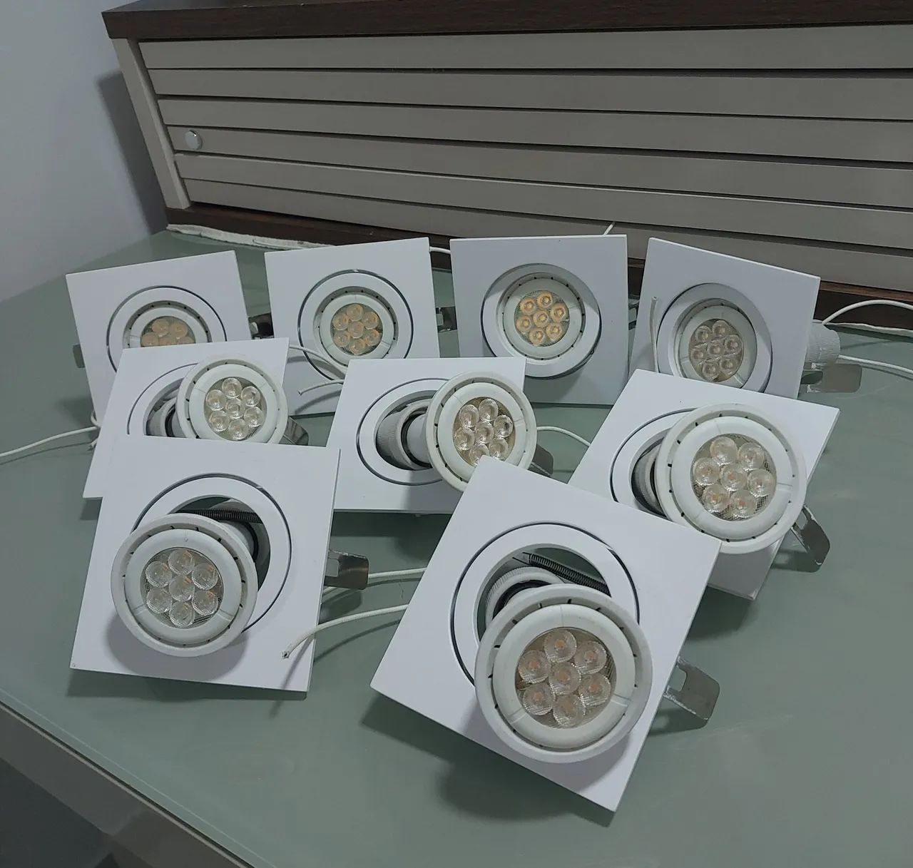 Refletor LEd  Para Teto Completo- Pacote Com 9