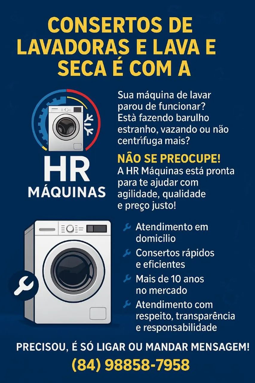 Consertos de máquinas de lavar 