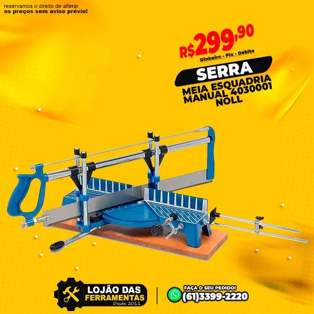 Serra Meia Esquadria Manual 4030001 Noll