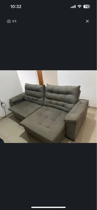 Sofá retrátil reclinável