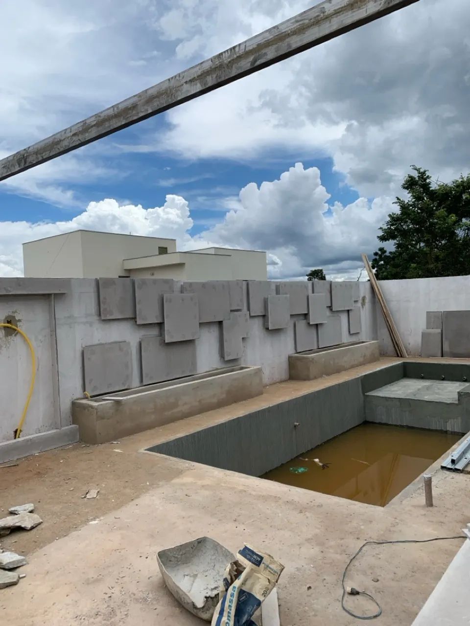 Muro decorado com placas cimenticia  - Foto 5