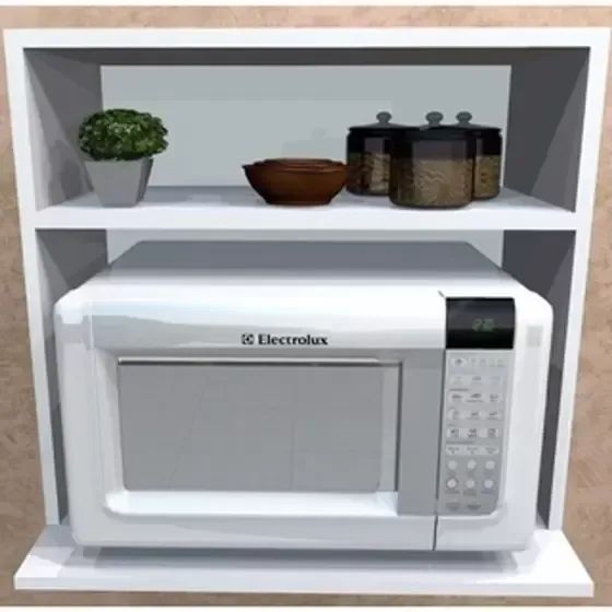 Suporte Para Microondas Com Nicho 100% Mdf