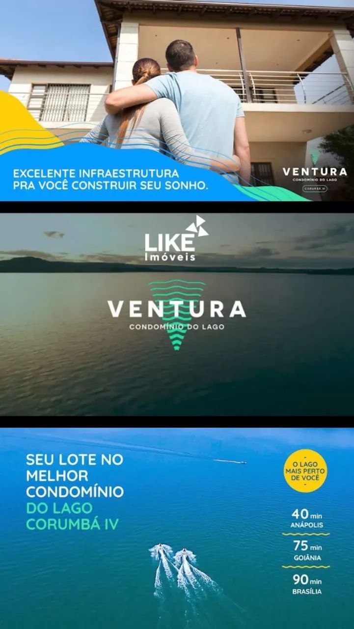 Condomínio Ventura Lago Corumbá 4  Acesso pelo Daia Anápolis Entrada só 1.900 - Foto 3
