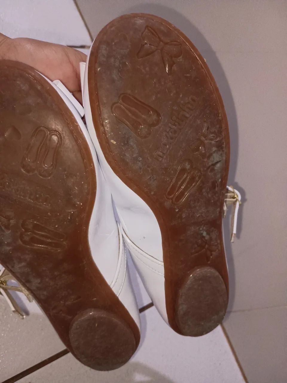Sapatilha Molekinha Infantil Branca com Laço - Foto 2