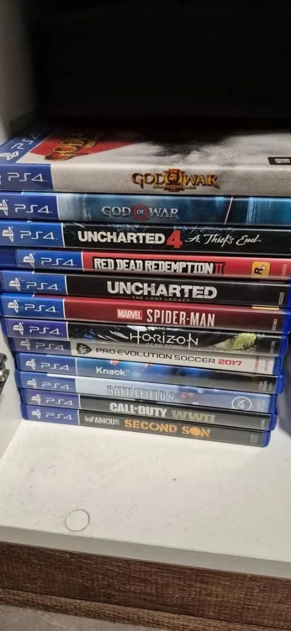 Sony Playstation 4 na Caixa Original com 500gb preto + controle + 11 jogos físicos - Foto 3