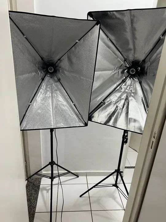 Kit Softbox excelentes com tripé - Foto 6
