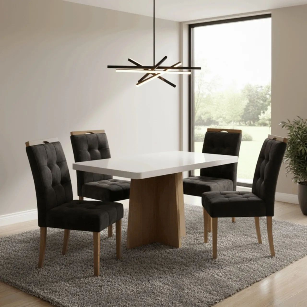 Mesa de Janta 4 Cadeiras Sther OFERTA tt43 - Foto 4