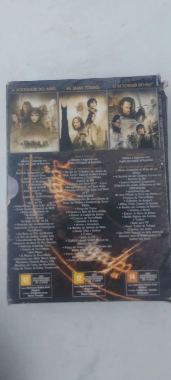 Coleção de filmes zerada senhor dos anéis  - Foto 4