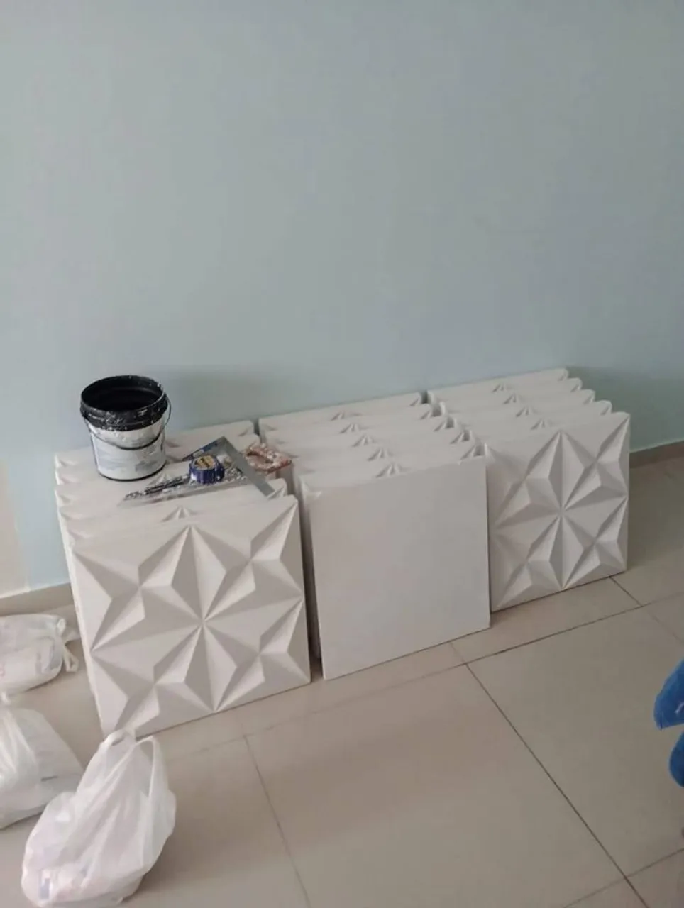 Placa de gesso 3d
