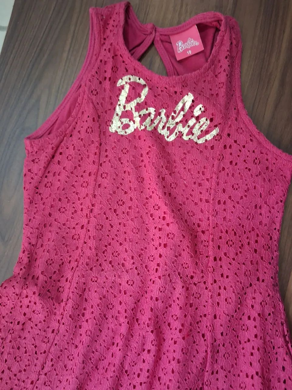 Lindo Vestido da Barbie e Bata Infanto Juvenil Tamanho 10 em ótimo!!! - Foto 5