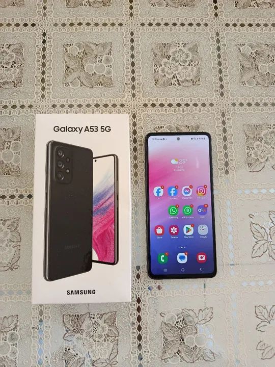 Samsung Galaxy A53, 6G ram, 128g memória, tecnologia 5G