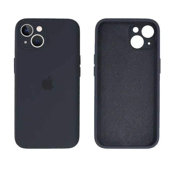 Capa de Silicone para iPhone 15 Plus - Preta - Foto 3