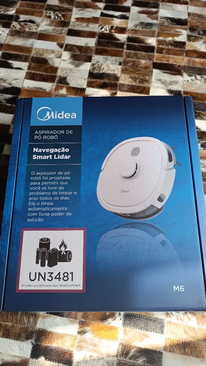 Aspirador de Pó Robô Midea Smart Lidar - Novo