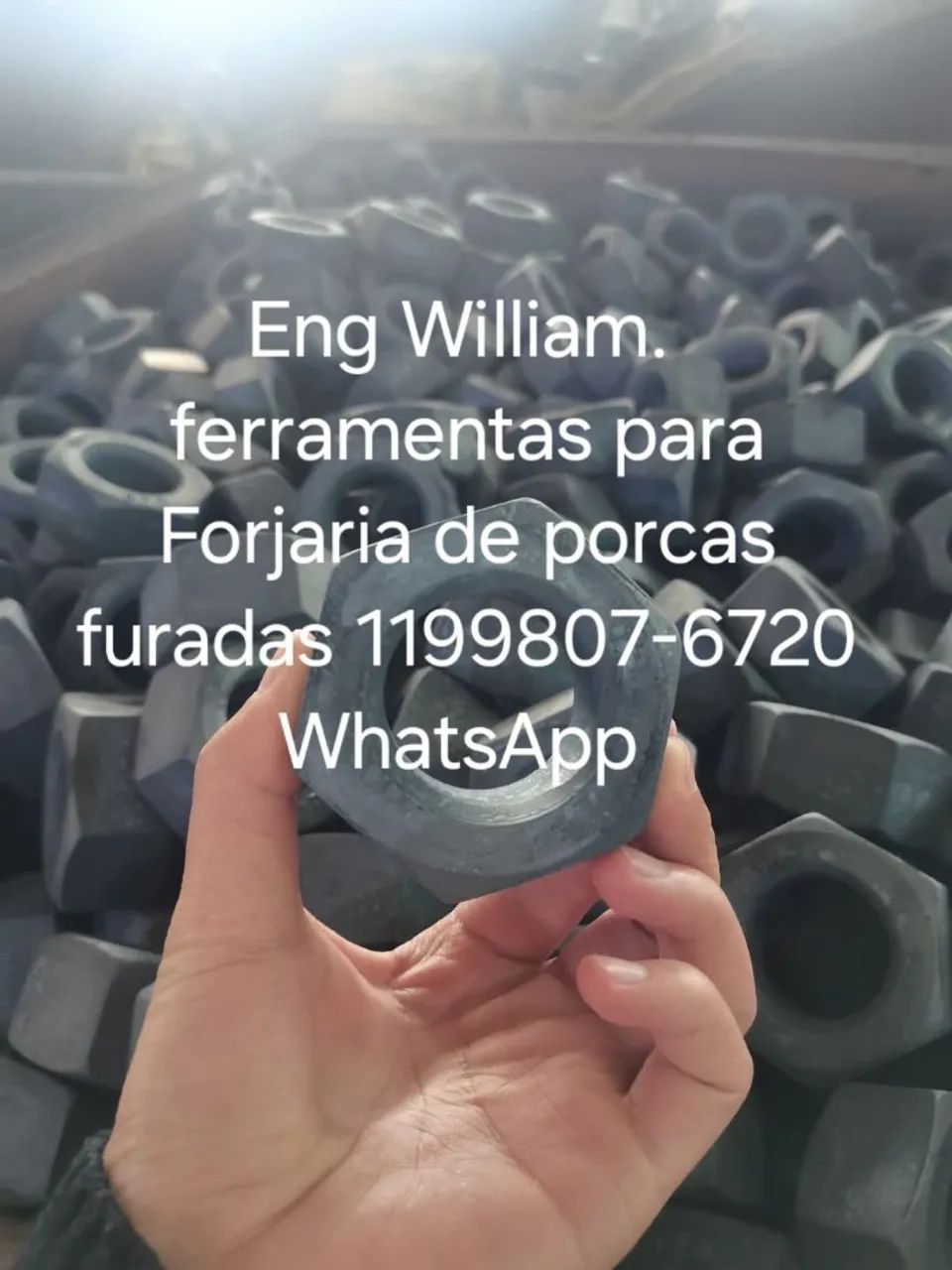 Ferramentas para forjaria de porcas furadas - Eng William