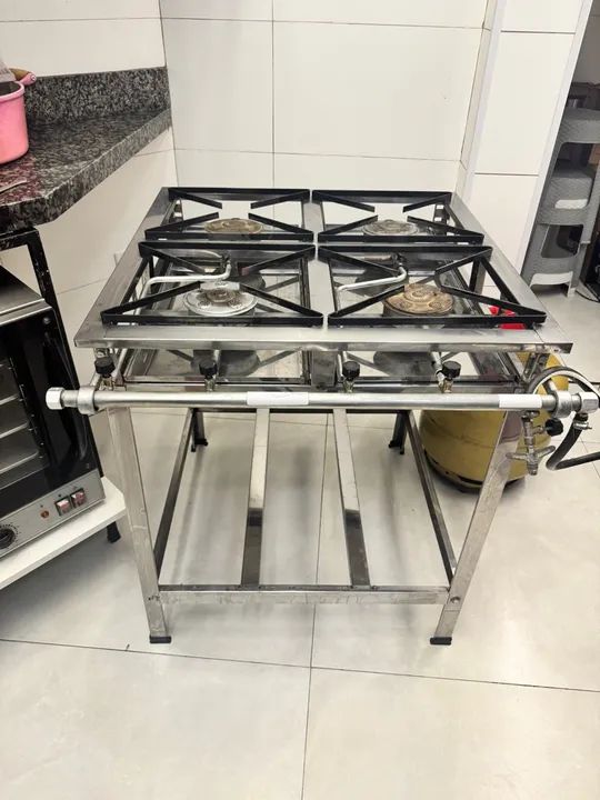 Fogão industrial 4 bocas alta pressão - Foto 3