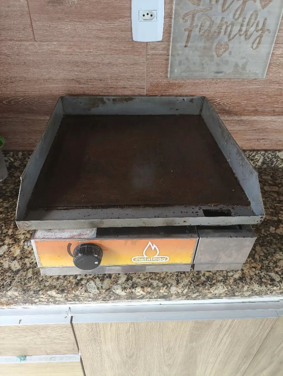 CHAPA PARA LANCHES A GÁS 